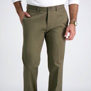 New Mens Premium No Iron Khaki by Haggar 38 x 34